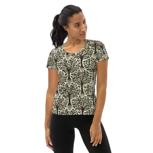Tree of Life on a Women's Athletic T-Shirt
