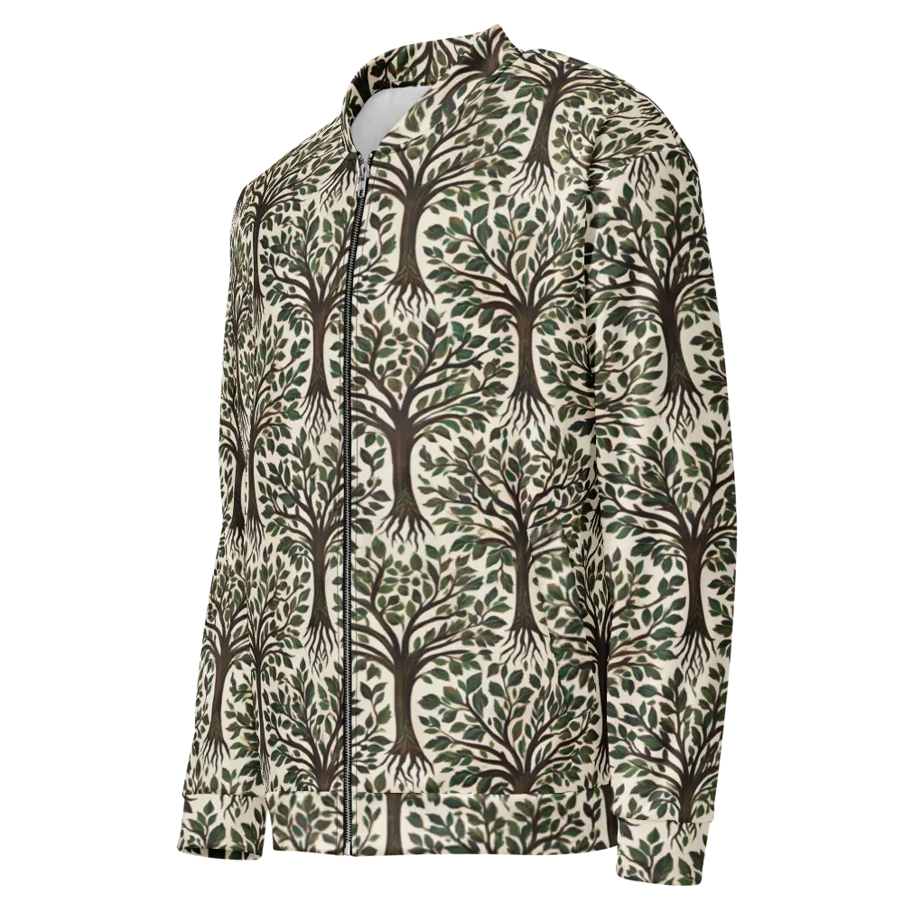 Tree of Life on Bomber Jacket — Left Front