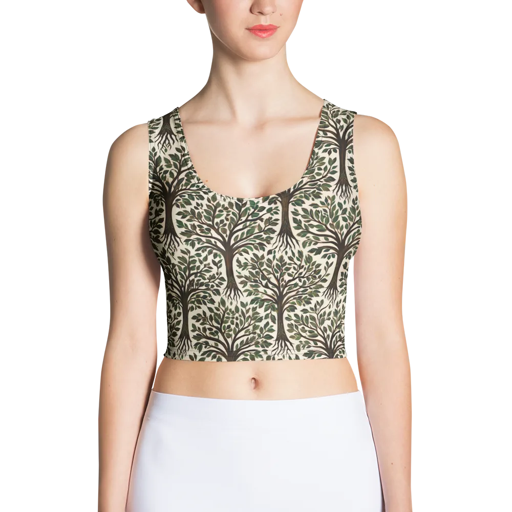 Tree of Life on Crop Top — Front