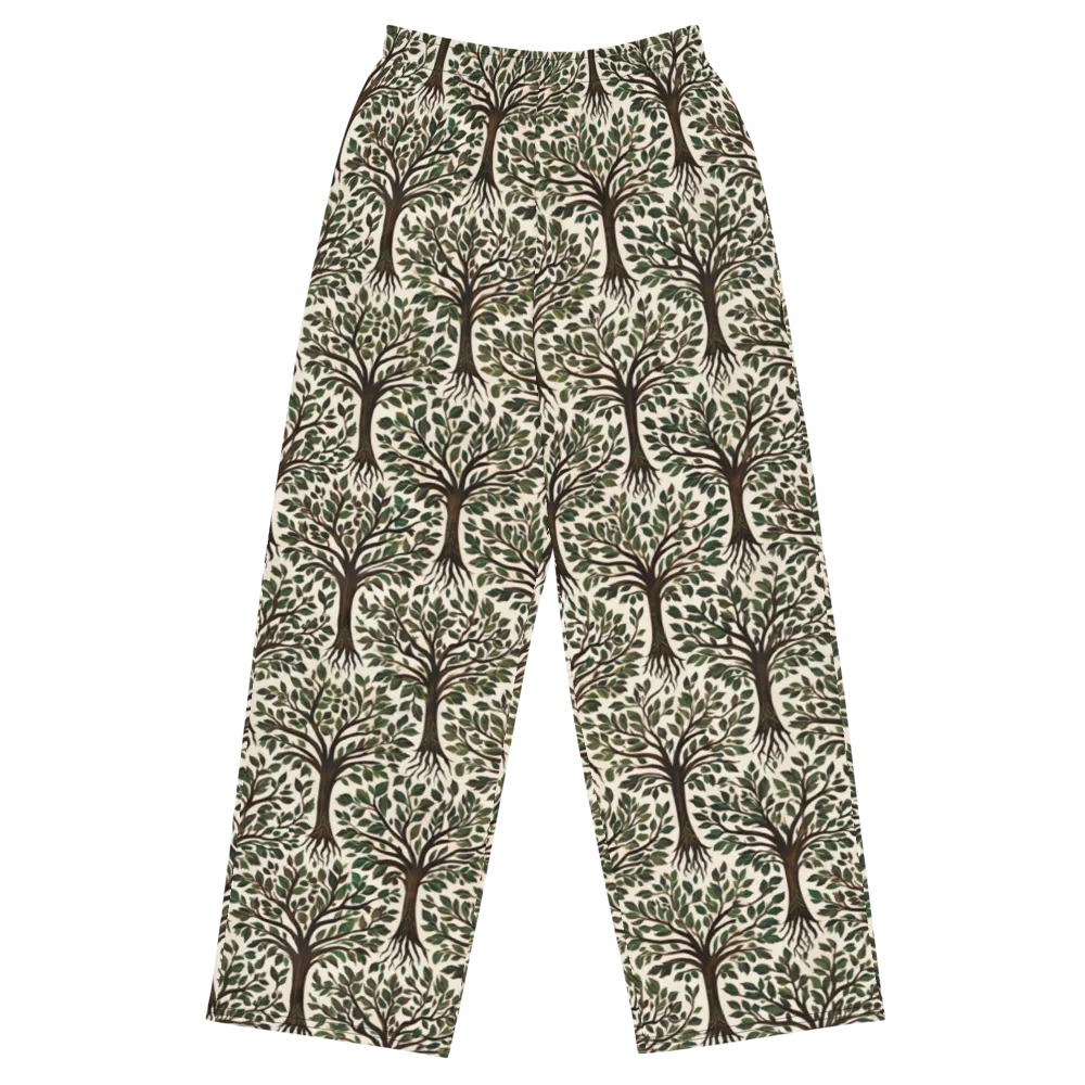 Tree of Life on Wide-Leg Pants — Front