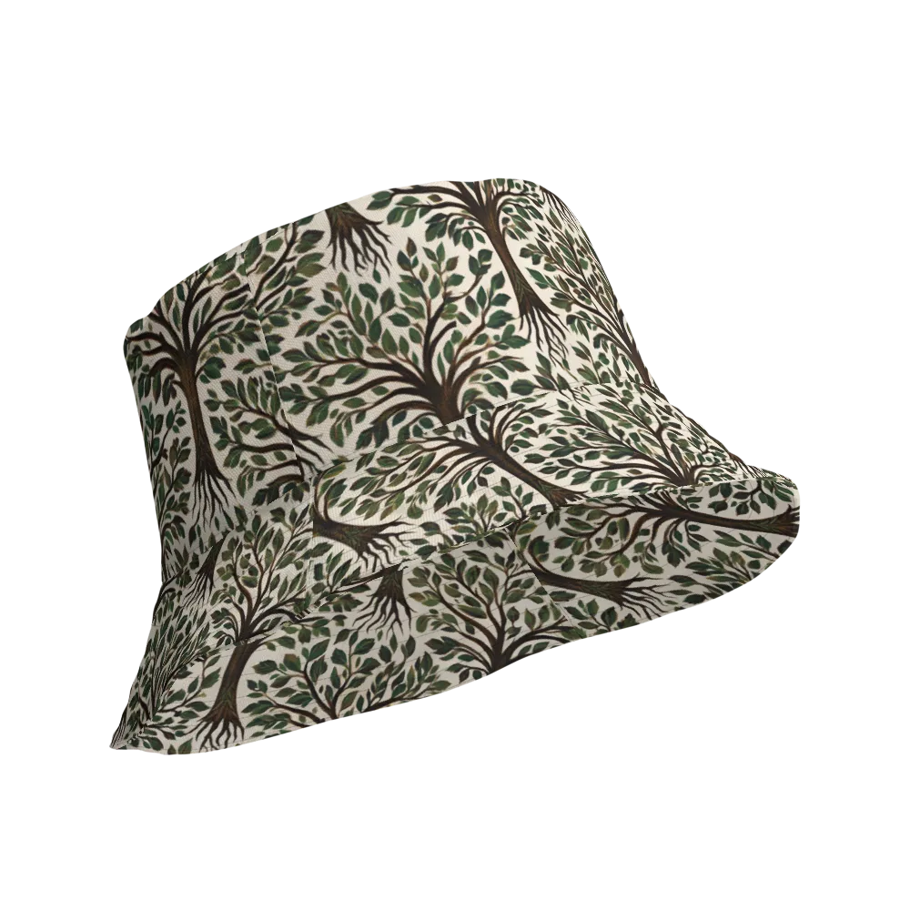 Tree of Life on Reversible Bucket Hat — Product details Outside