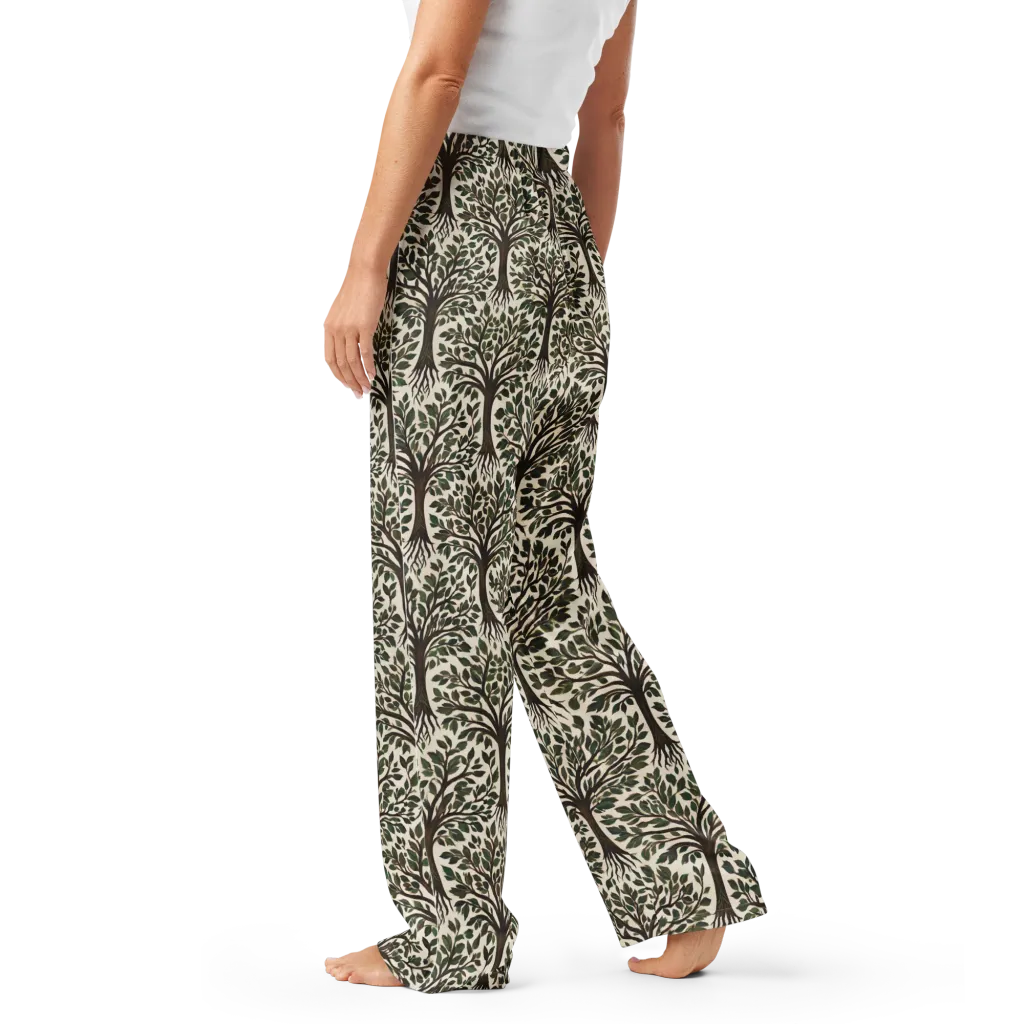 Tree of Life on Women's Pajama Pants — Left