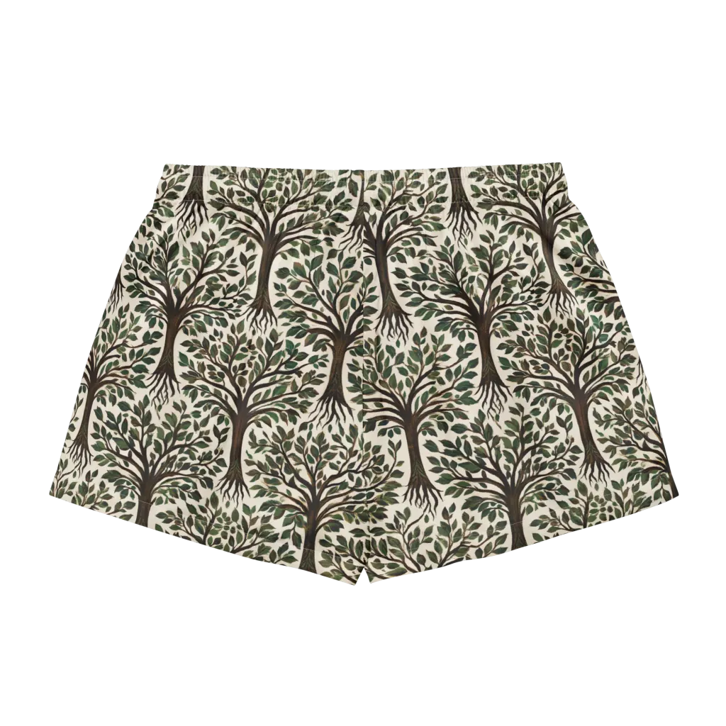 Tree of Life on Women's Pajama Shorts — Back