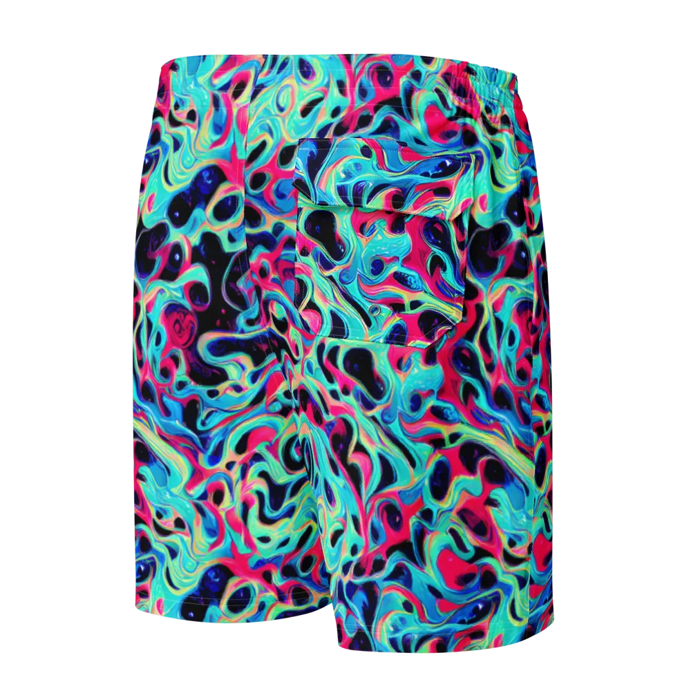 Melted Spectrum on Men's Board Shorts — Back