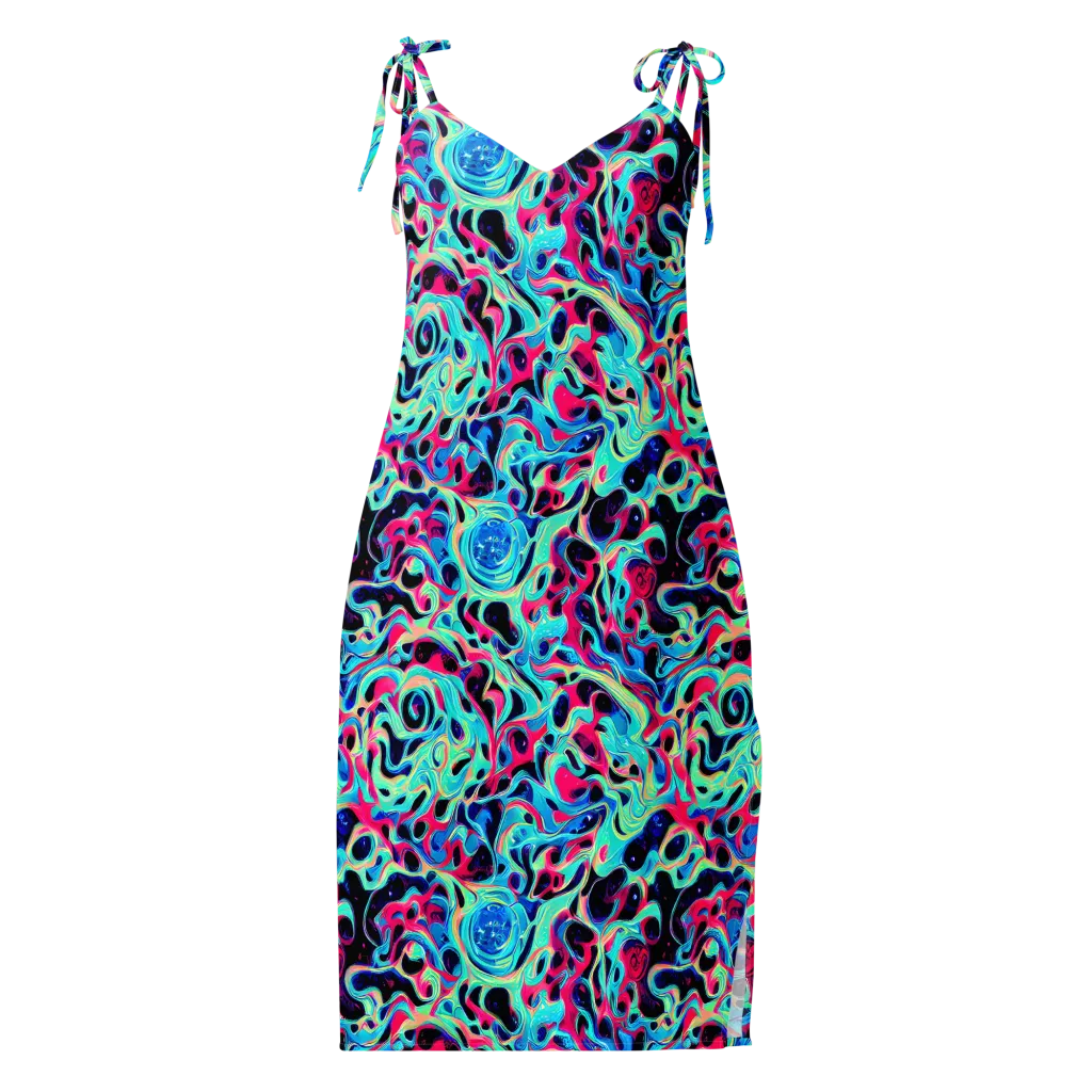 Melted Spectrum on Slip Dress — Front