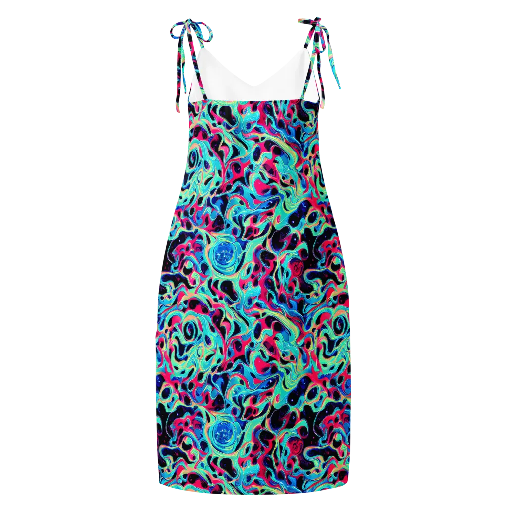Melted Spectrum on Slip Dress — Back