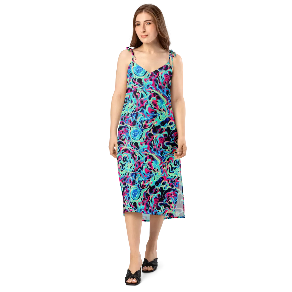 Melted Spectrum on Slip Dress — Front