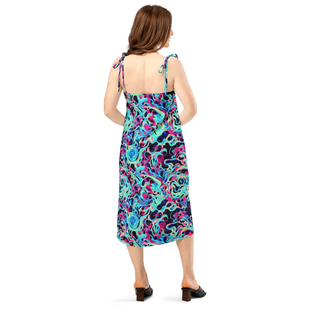 Melted Spectrum on Slip Dress — Back