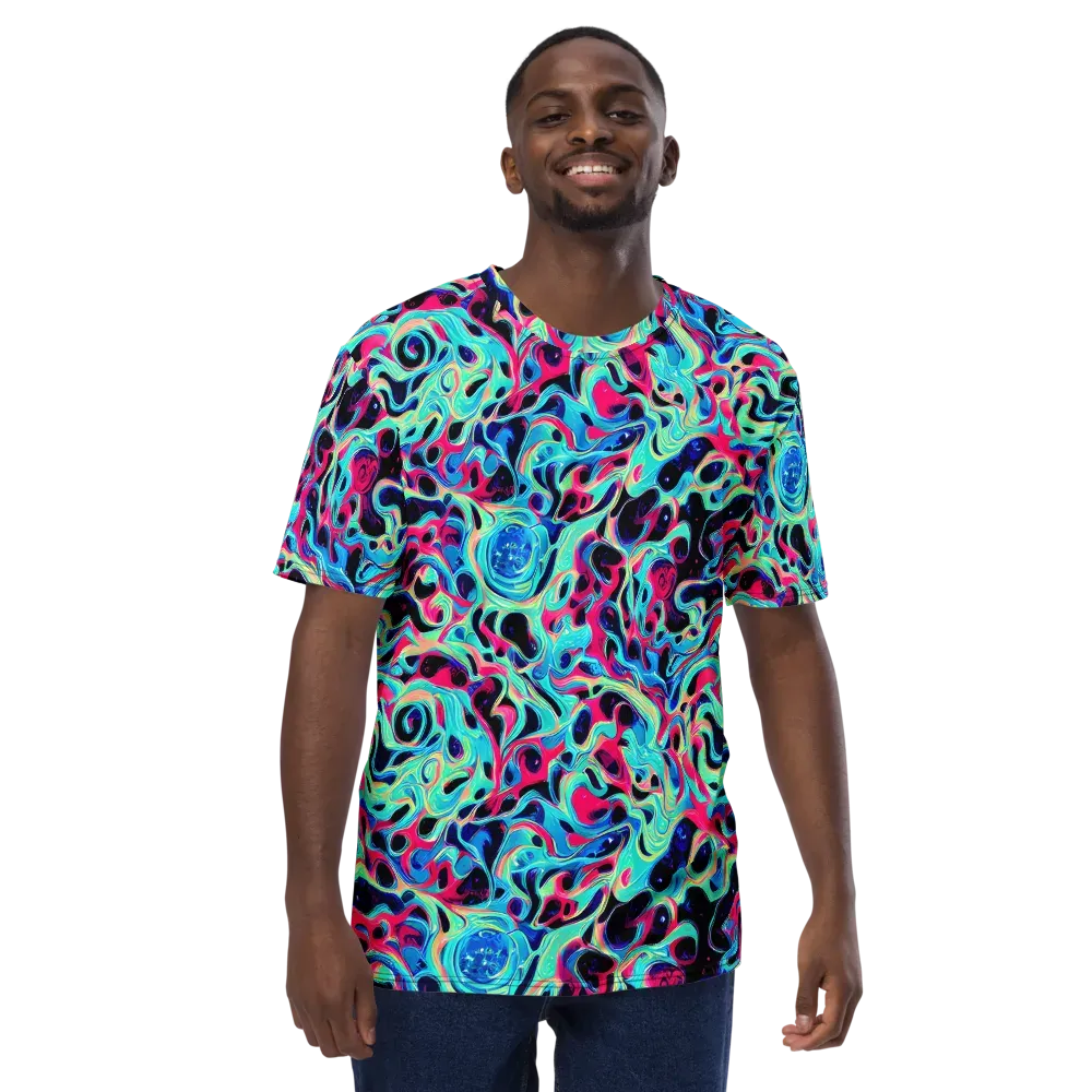 Melted Spectrum on Men's Crew Neck T-Shirt — Front