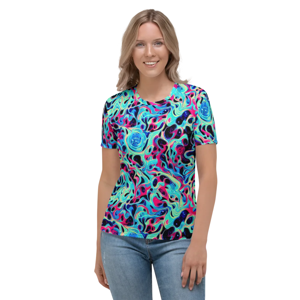 Melted Spectrum on Women's Crew Neck T-Shirt — Front