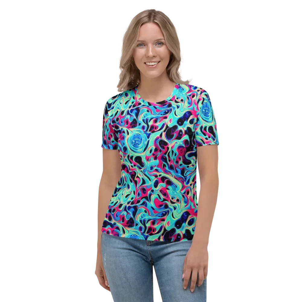 Melted Spectrum on Women's Crew Neck T-Shirt — Front
