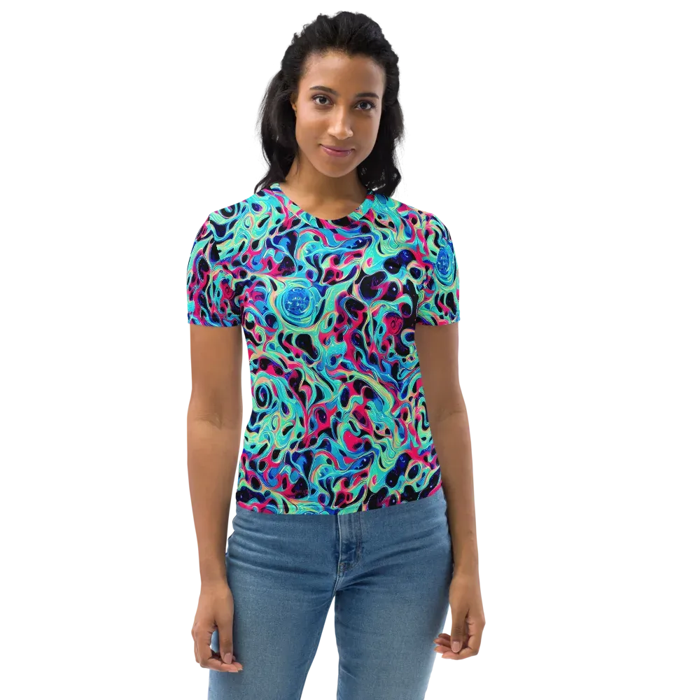 Melted Spectrum on Women's Crew Neck T-Shirt — Front