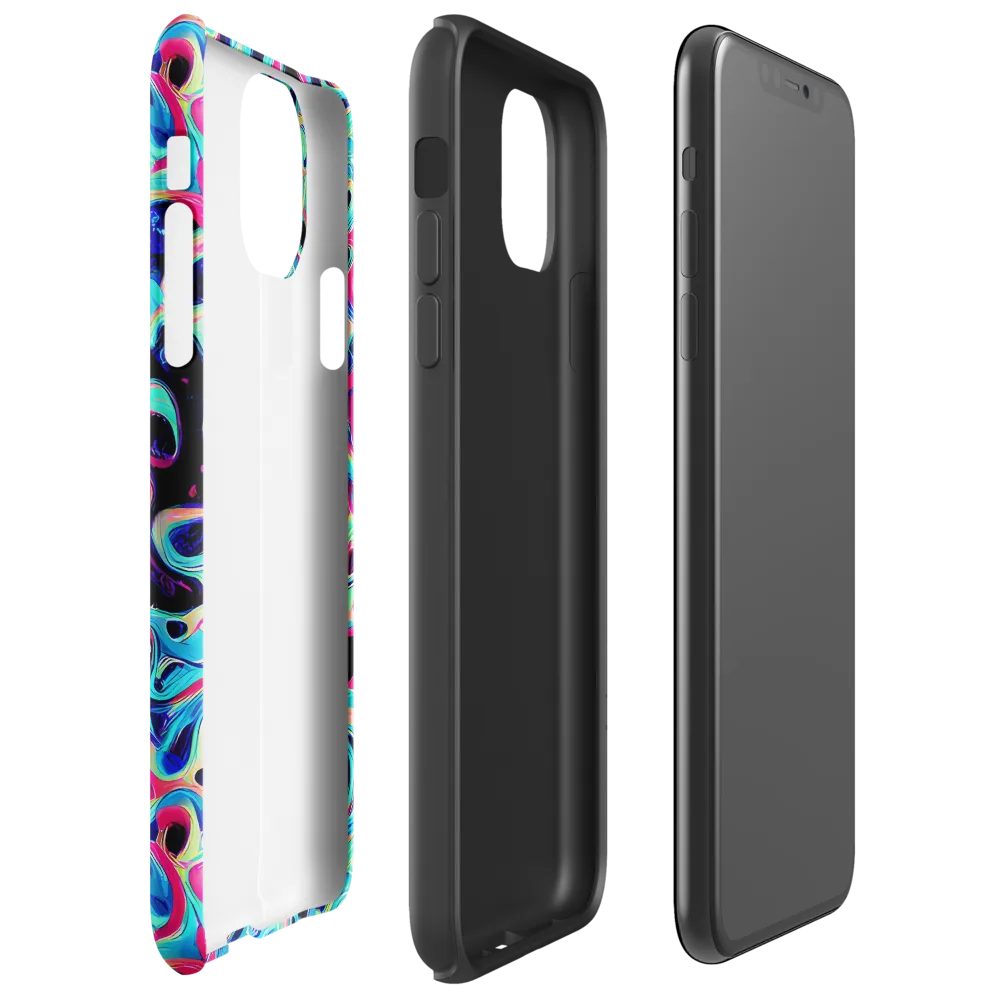 Melted Spectrum on Tough Case for iPhone® — Right