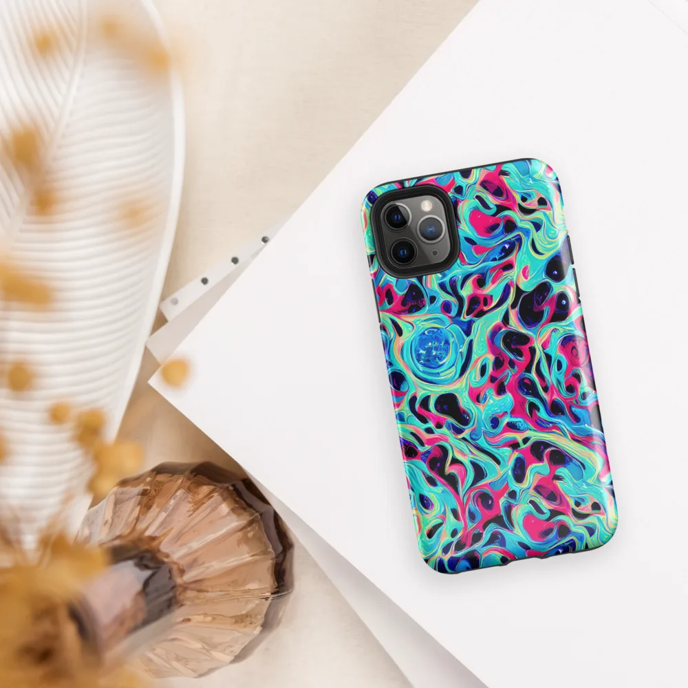 Melted Spectrum on Tough Case for iPhone® — Front