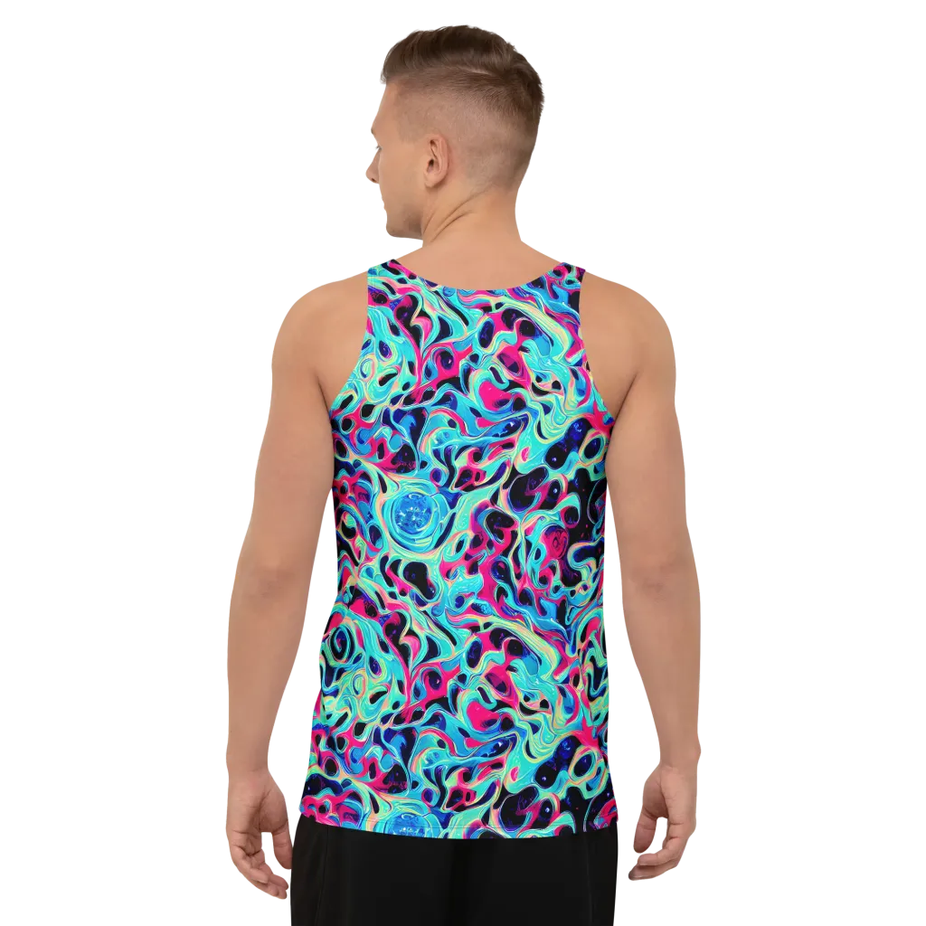Melted Spectrum on Men's Tank Top — Back