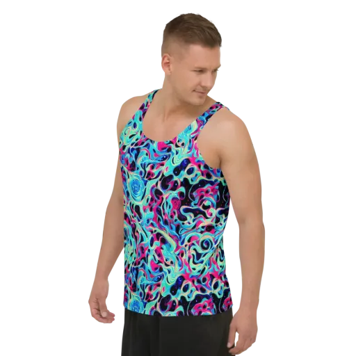 Melted Spectrum on a Men's Tank Top