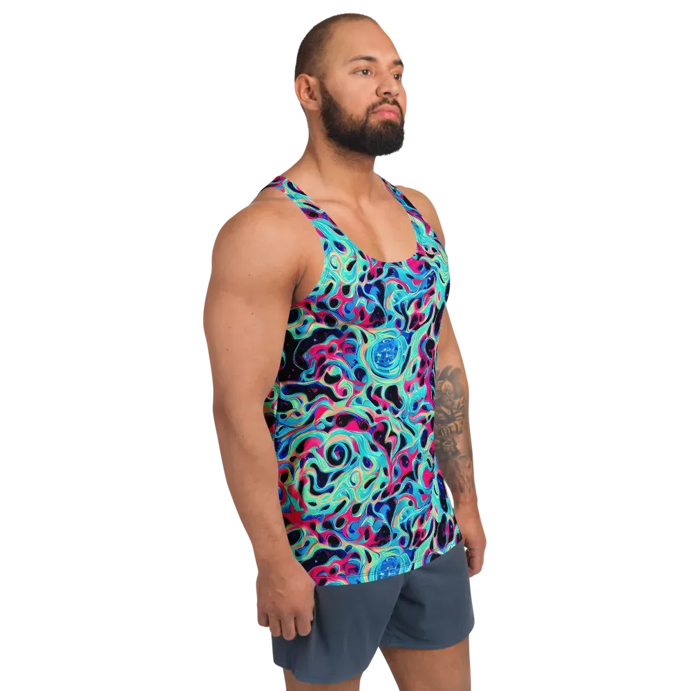 Melted Spectrum on Men's Tank Top — Right Front