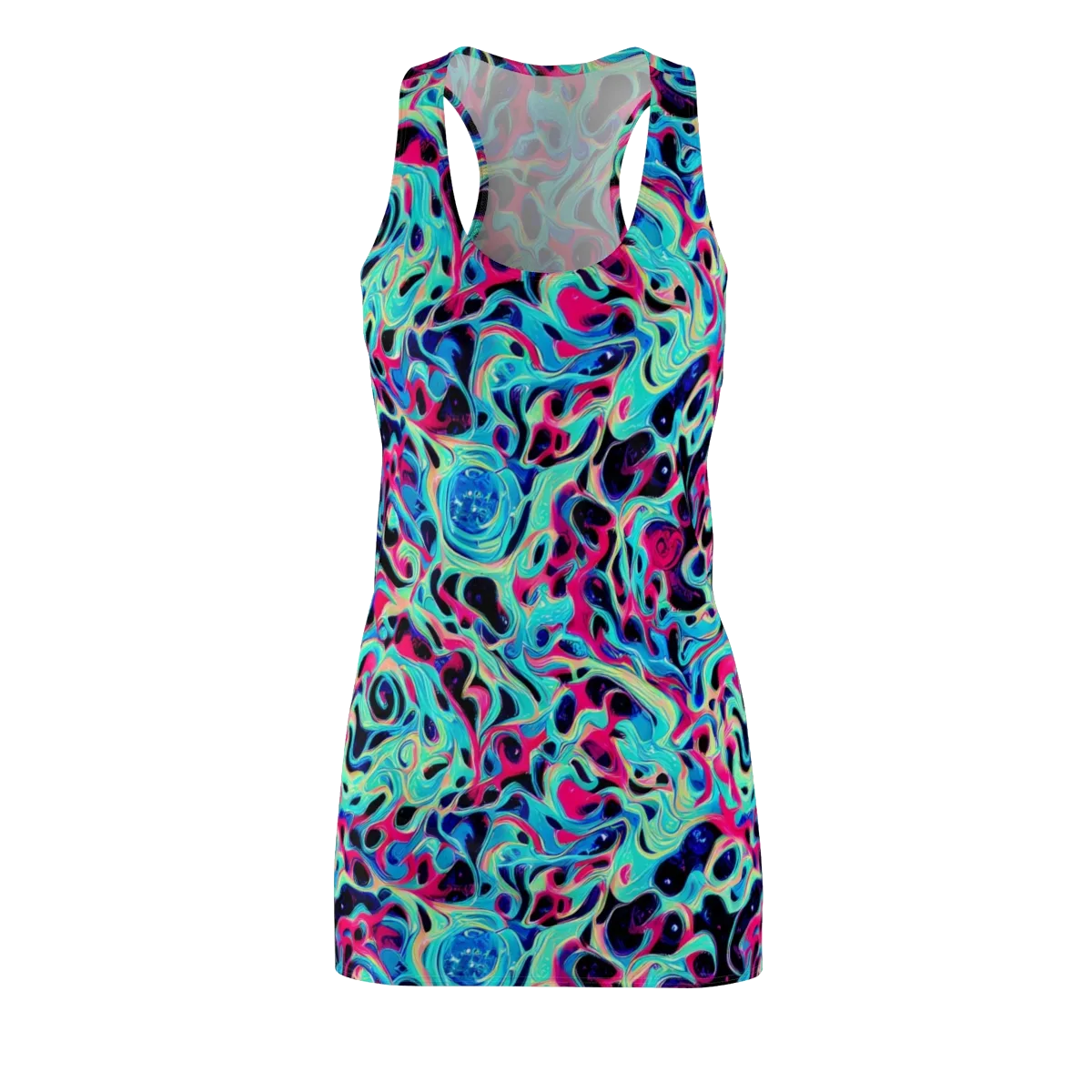 Melted Spectrum on Racerback Dress — Front