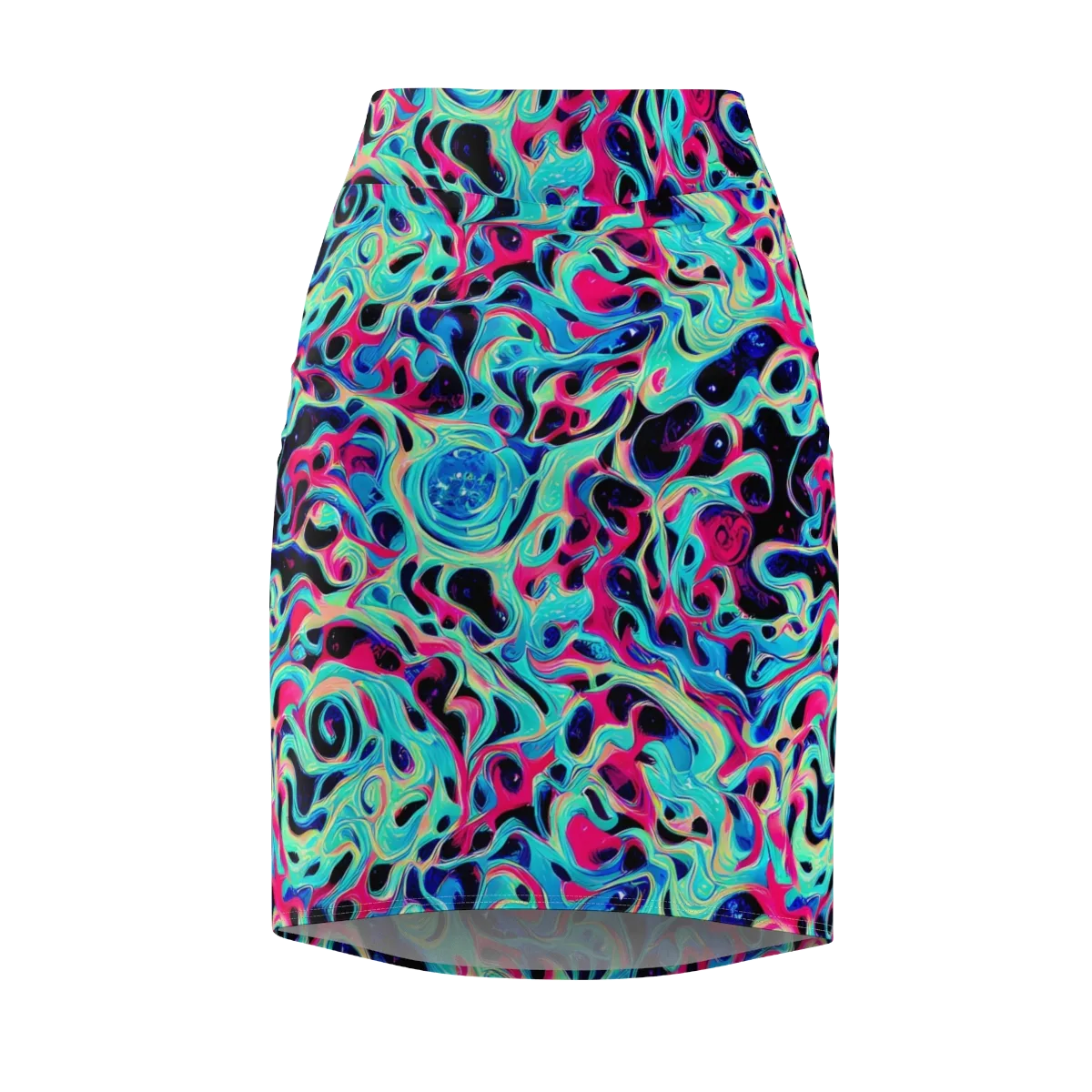 Melted Spectrum on Pencil Skirt — Front