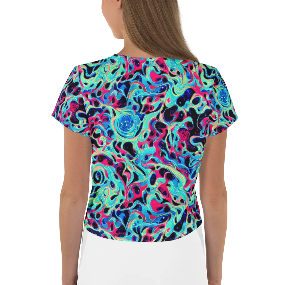 Melted Spectrum on Crop Tee — Back