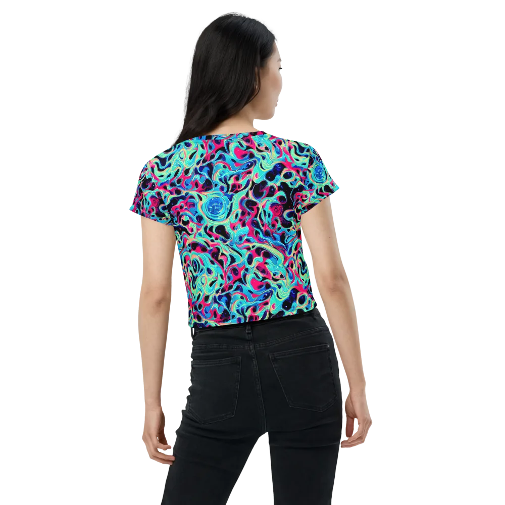 Melted Spectrum on Crop Tee — Back