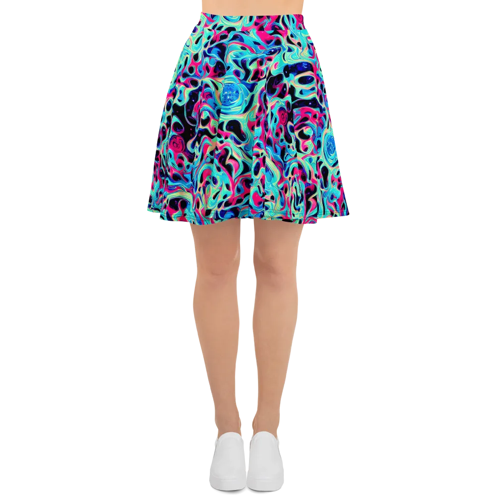 Melted Spectrum on Skater Skirt — Front