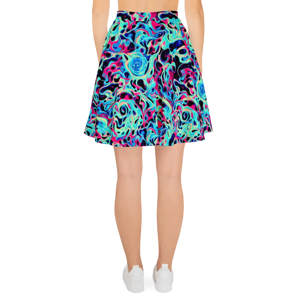 Melted Spectrum on Skater Skirt — Back