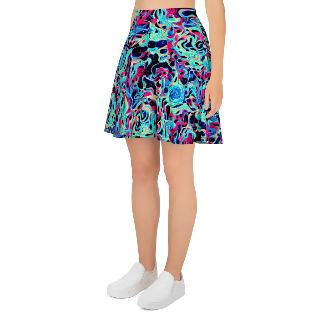 Melted Spectrum on Skater Skirt — Left