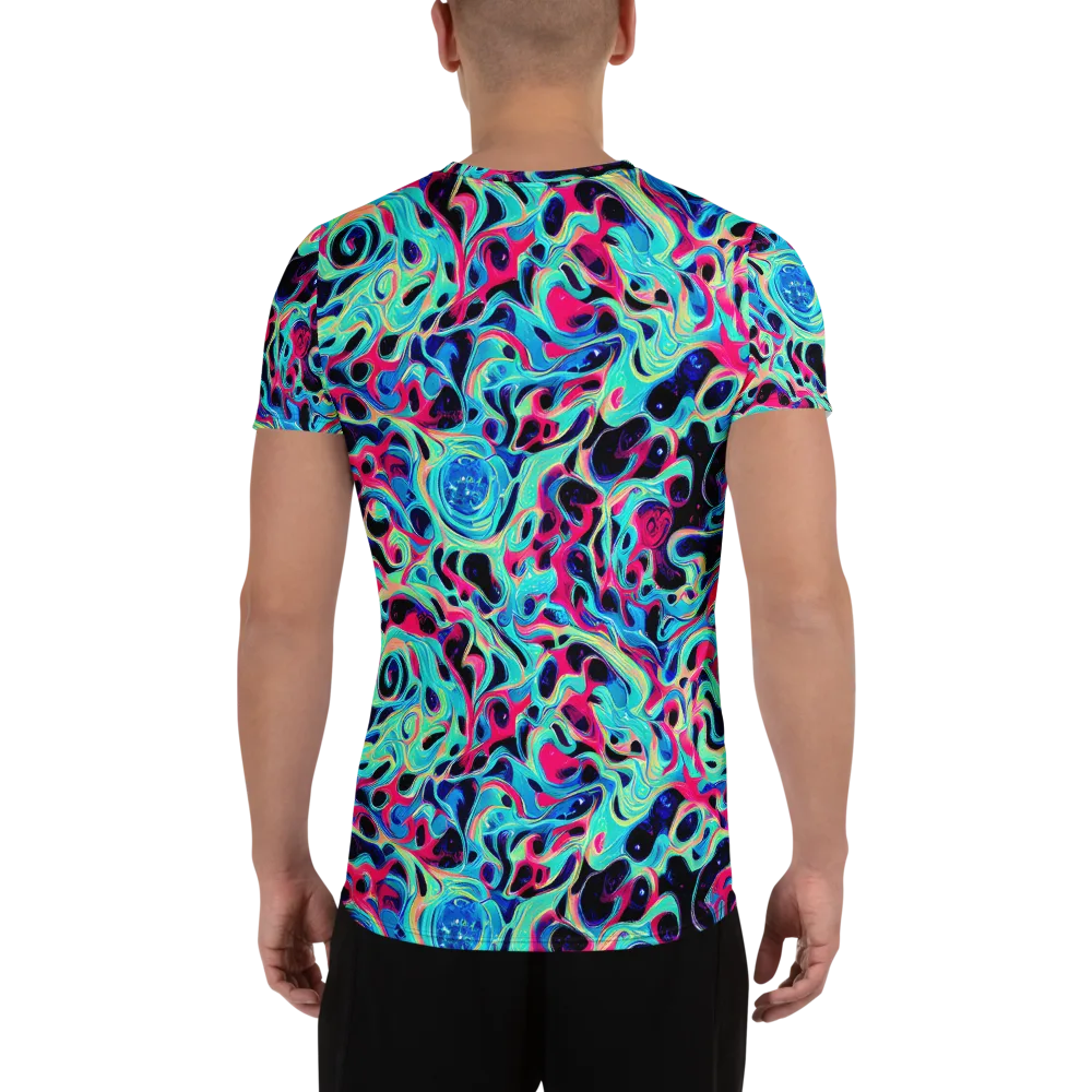 Melted Spectrum on Men's Athletic T-Shirt — Back