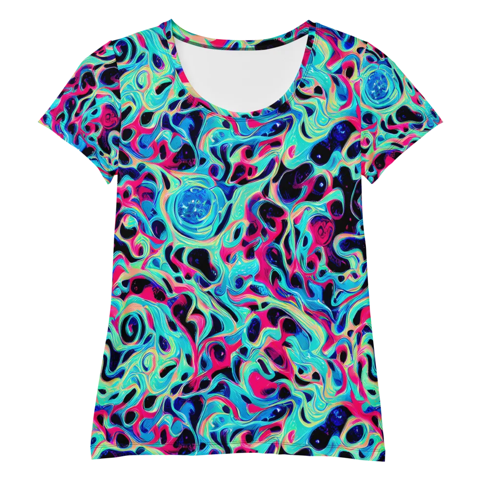 Melted Spectrum on Women's Athletic T-Shirt — Front
