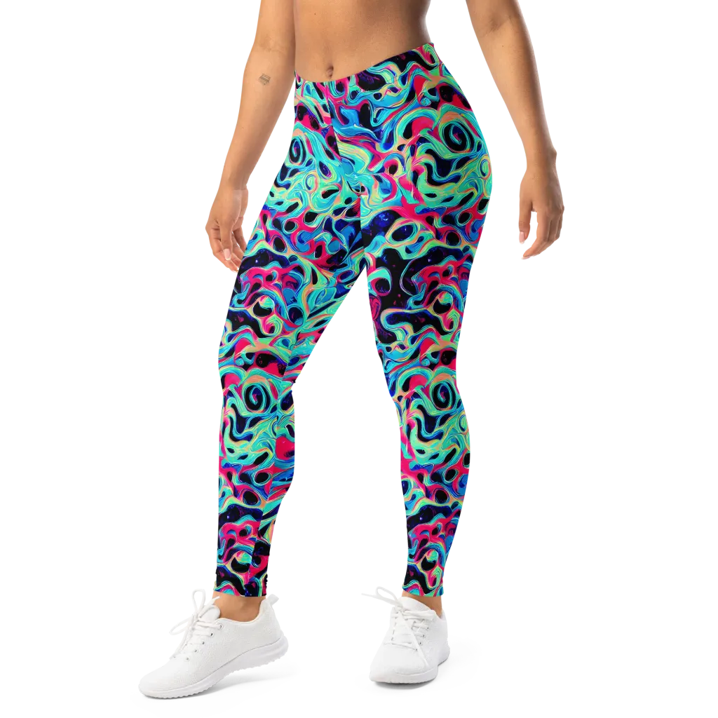 Melted Spectrum on Leggings — Left Front