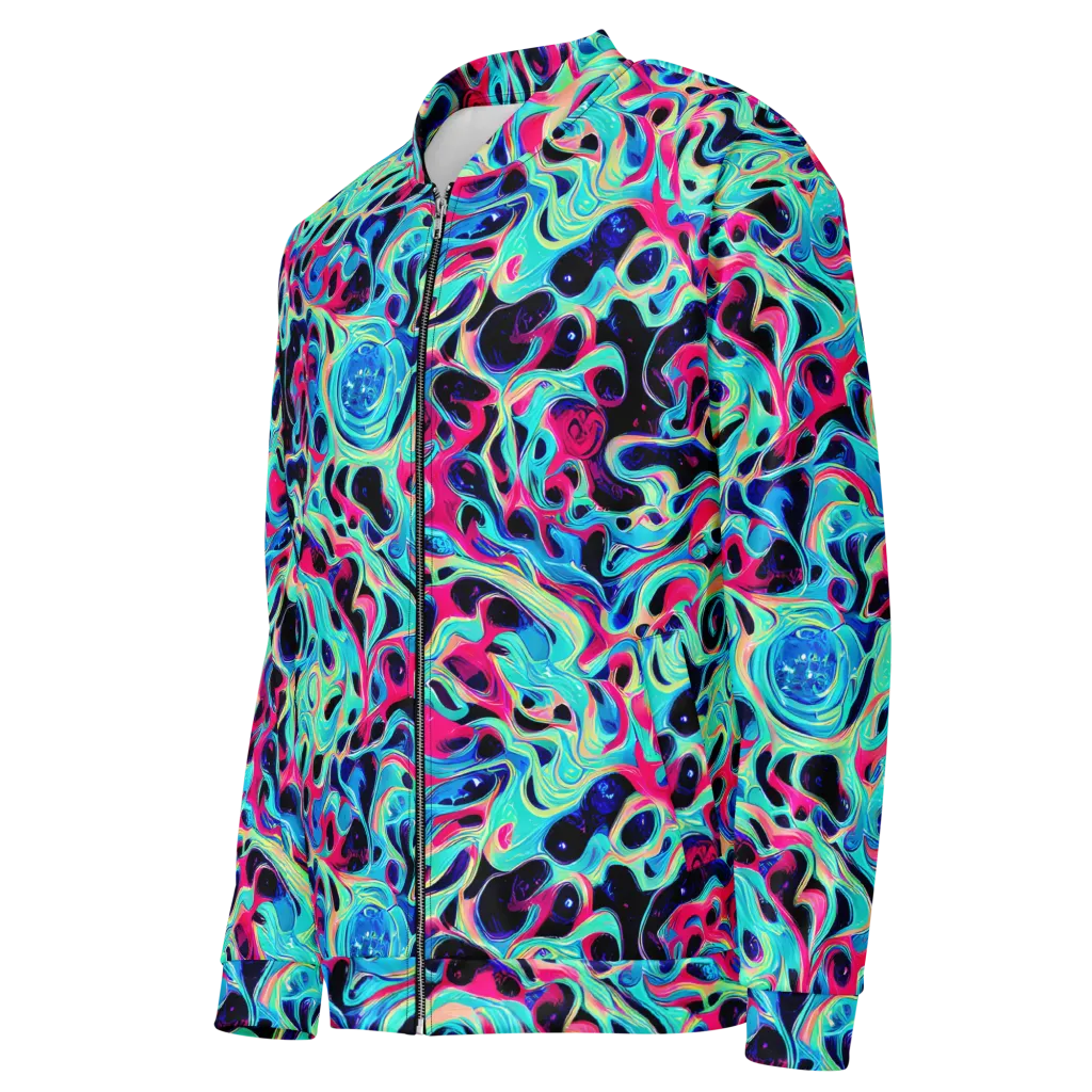 Melted Spectrum on Bomber Jacket — Left Front