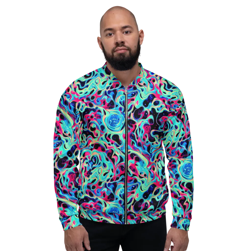 Melted Spectrum on Bomber Jacket — Front