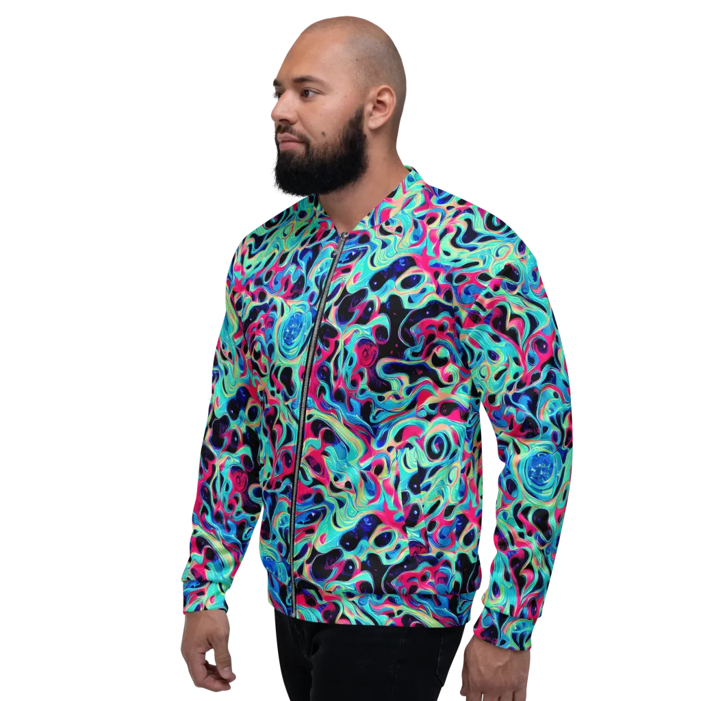 Melted Spectrum on Bomber Jacket — Left