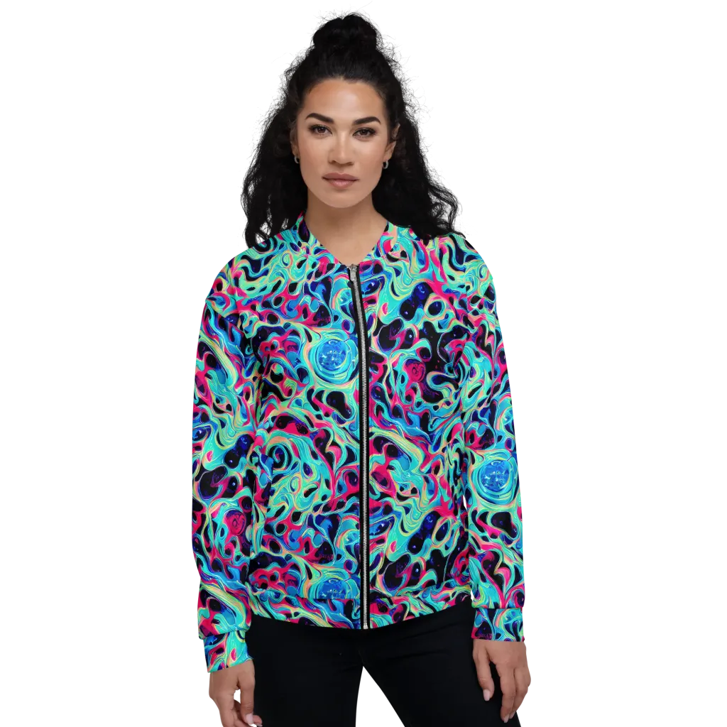 Melted Spectrum on Bomber Jacket — Front