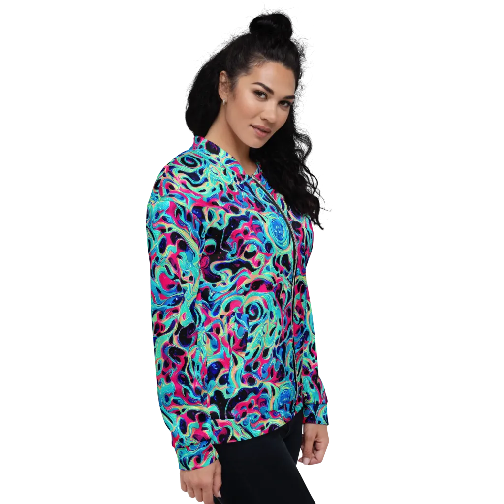 Melted Spectrum on Bomber Jacket — Right