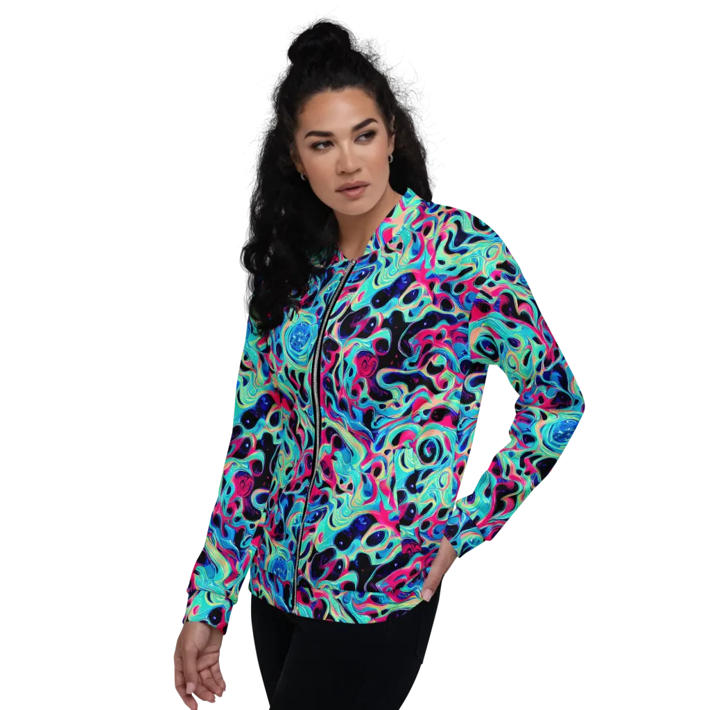 Melted Spectrum on Bomber Jacket — Left