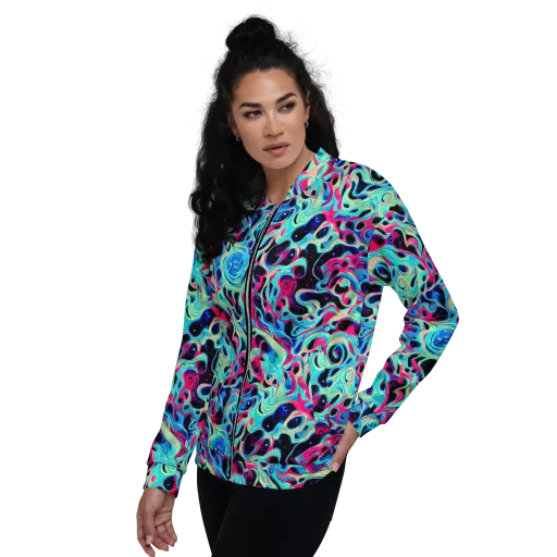 Melted Spectrum on a Bomber Jacket