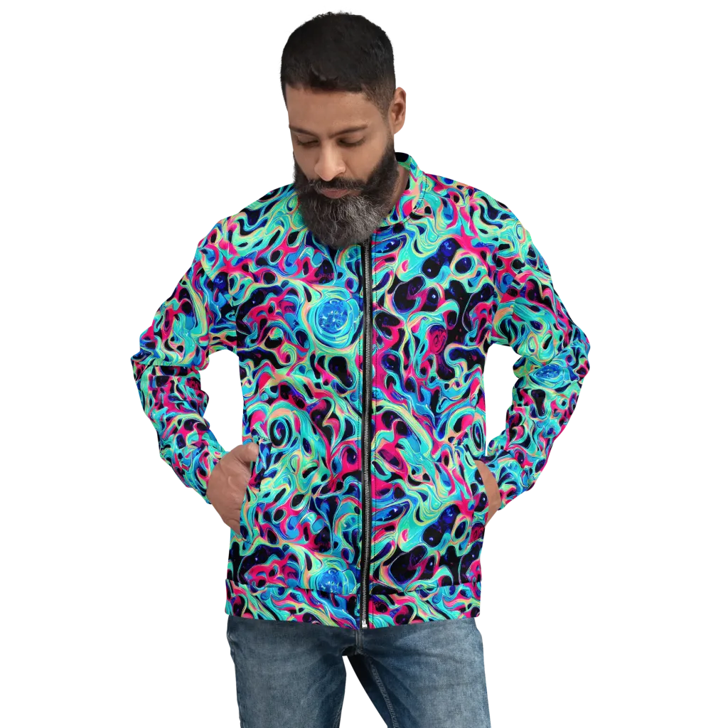 Melted Spectrum on Bomber Jacket — Front