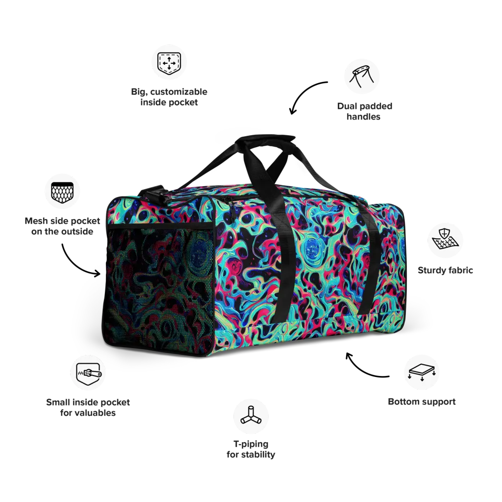 Melted Spectrum on Duffle Bag — Right Front