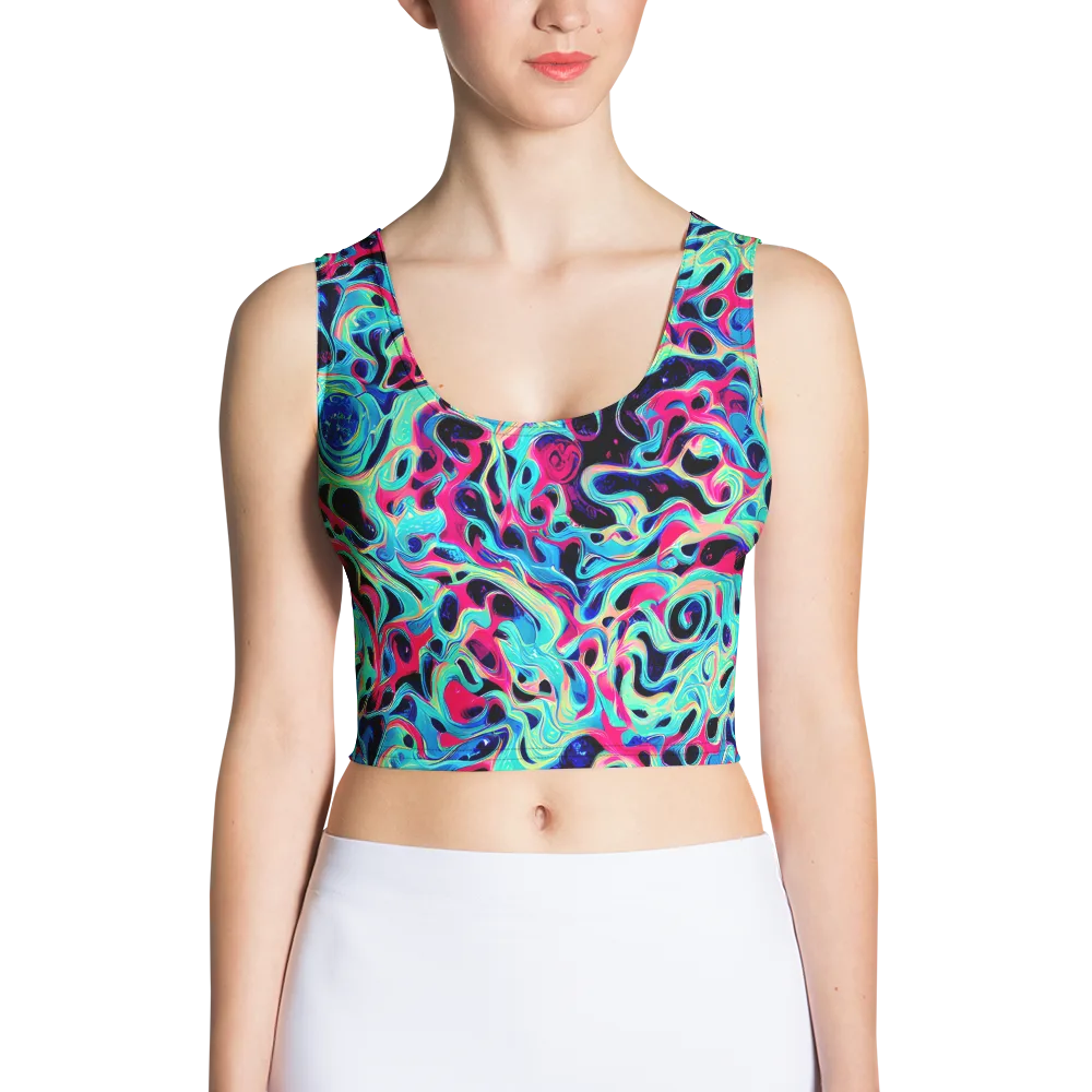 Melted Spectrum on Crop Top — Front