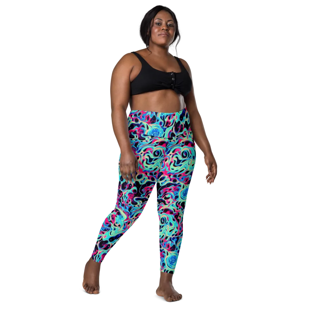 Melted Spectrum on Leggings with Pockets — Front