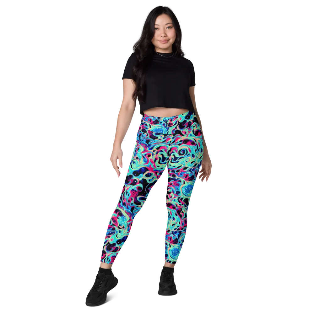 Melted Spectrum on Leggings with Pockets — Front