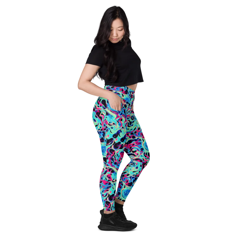 Melted Spectrum on Leggings with Pockets — Right