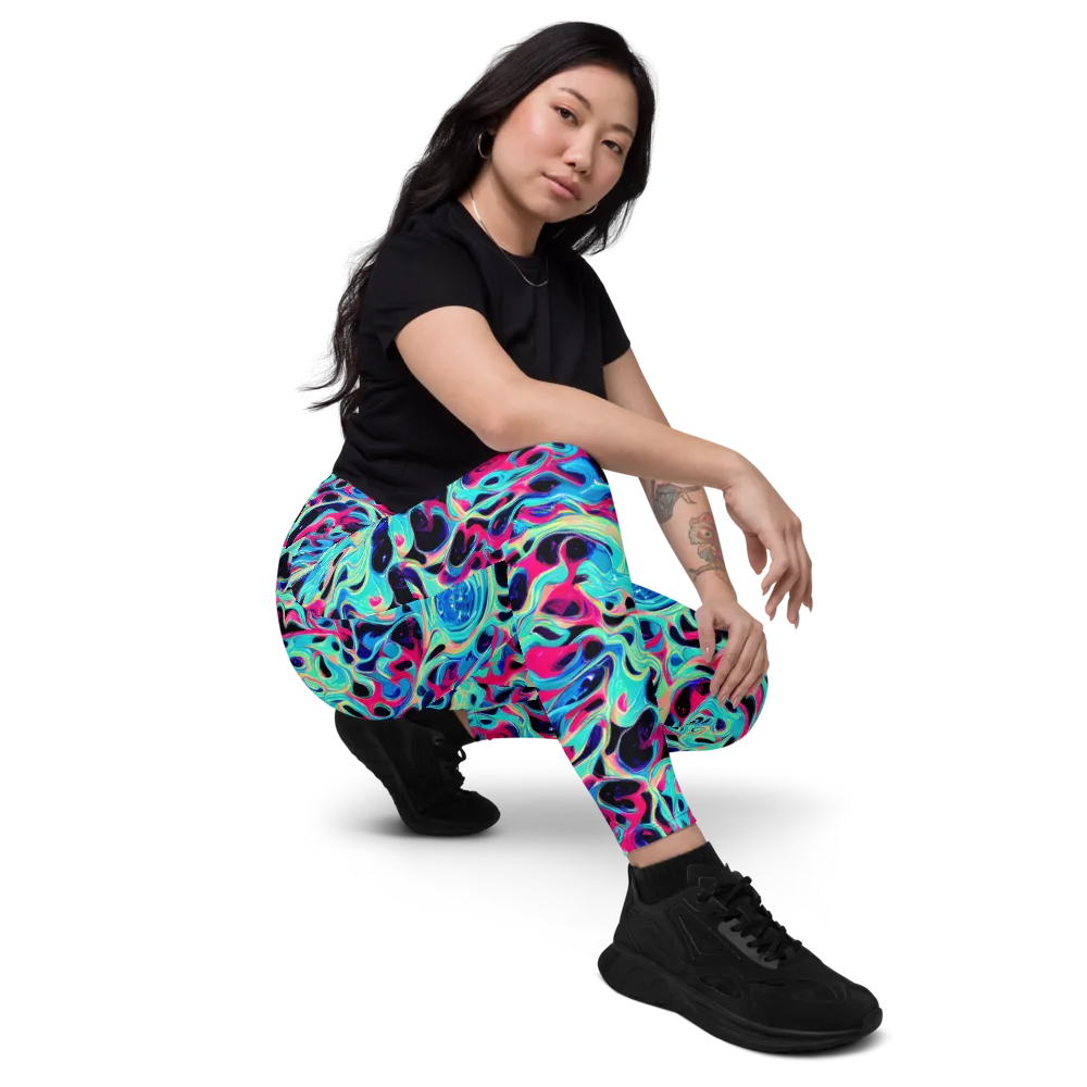 Melted Spectrum on Leggings with Pockets — Right Front