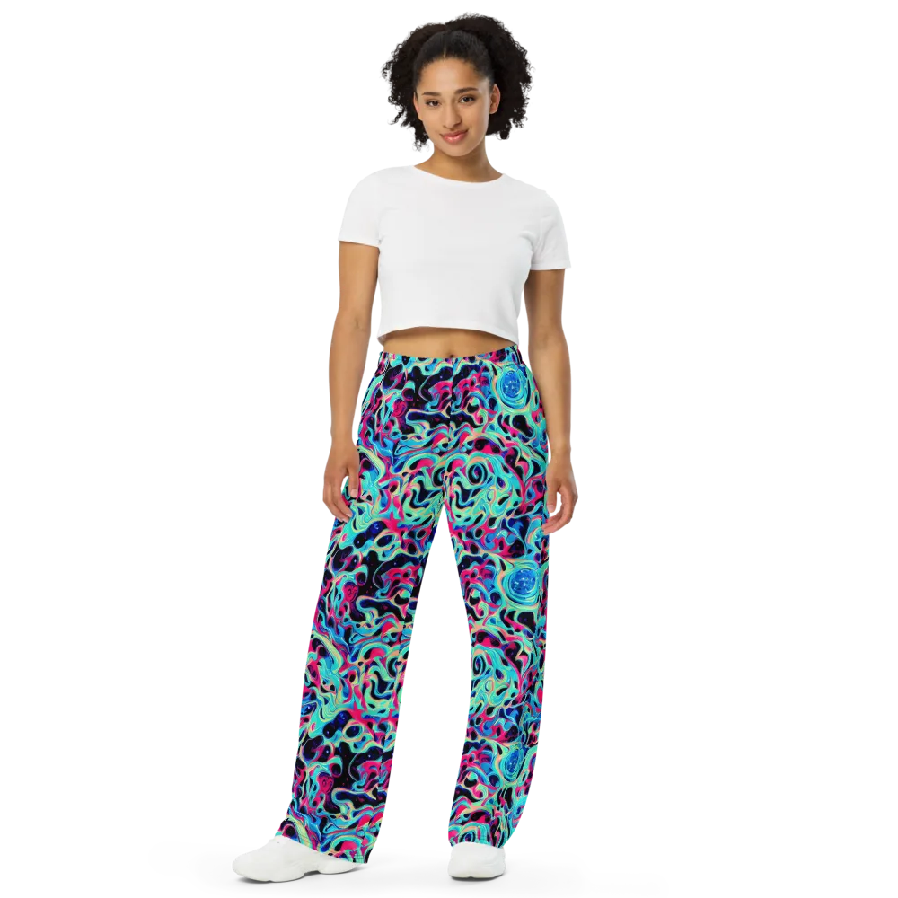 Melted Spectrum on Wide-Leg Pants — Front