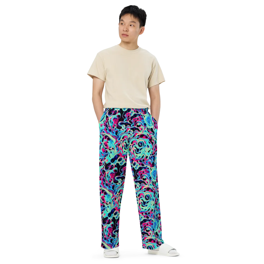 Melted Spectrum on Wide-Leg Pants — Front
