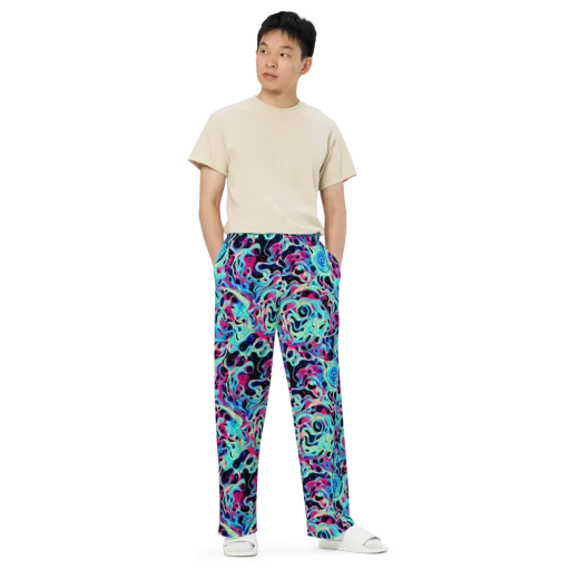 Melted Spectrum on a Wide-Leg Pants