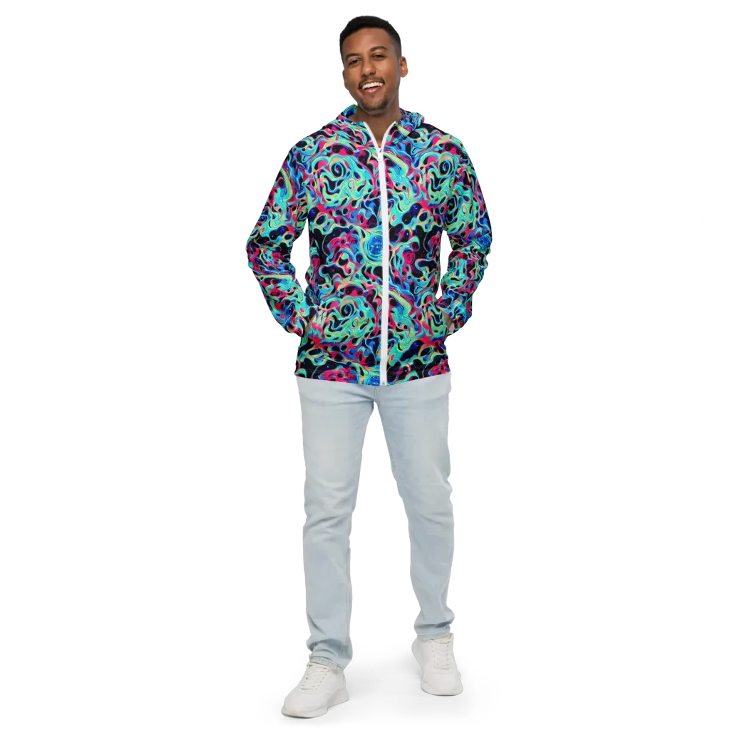 Melted Spectrum on Men's Windbreaker — Front