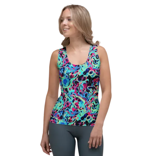 Melted Spectrum on a Women's Tank Top